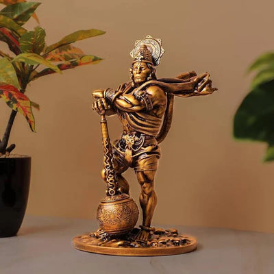 Bahubali Lord Hanuman Idol (Best for Car Dashboard and Home Temple)